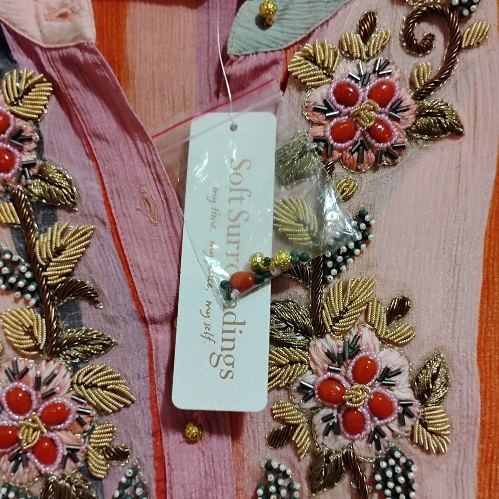 Nwt Soft Surroundings Icon Stripe Aruba Caftan Dr… - image 6